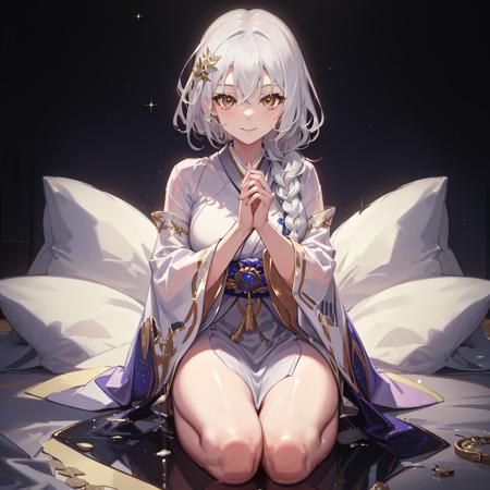 62980-2786504640-masterpiece, best quality,1girl,solo,EOS, japanese clothes, braid, white hair, seiza, light smile, hand between legs,.png